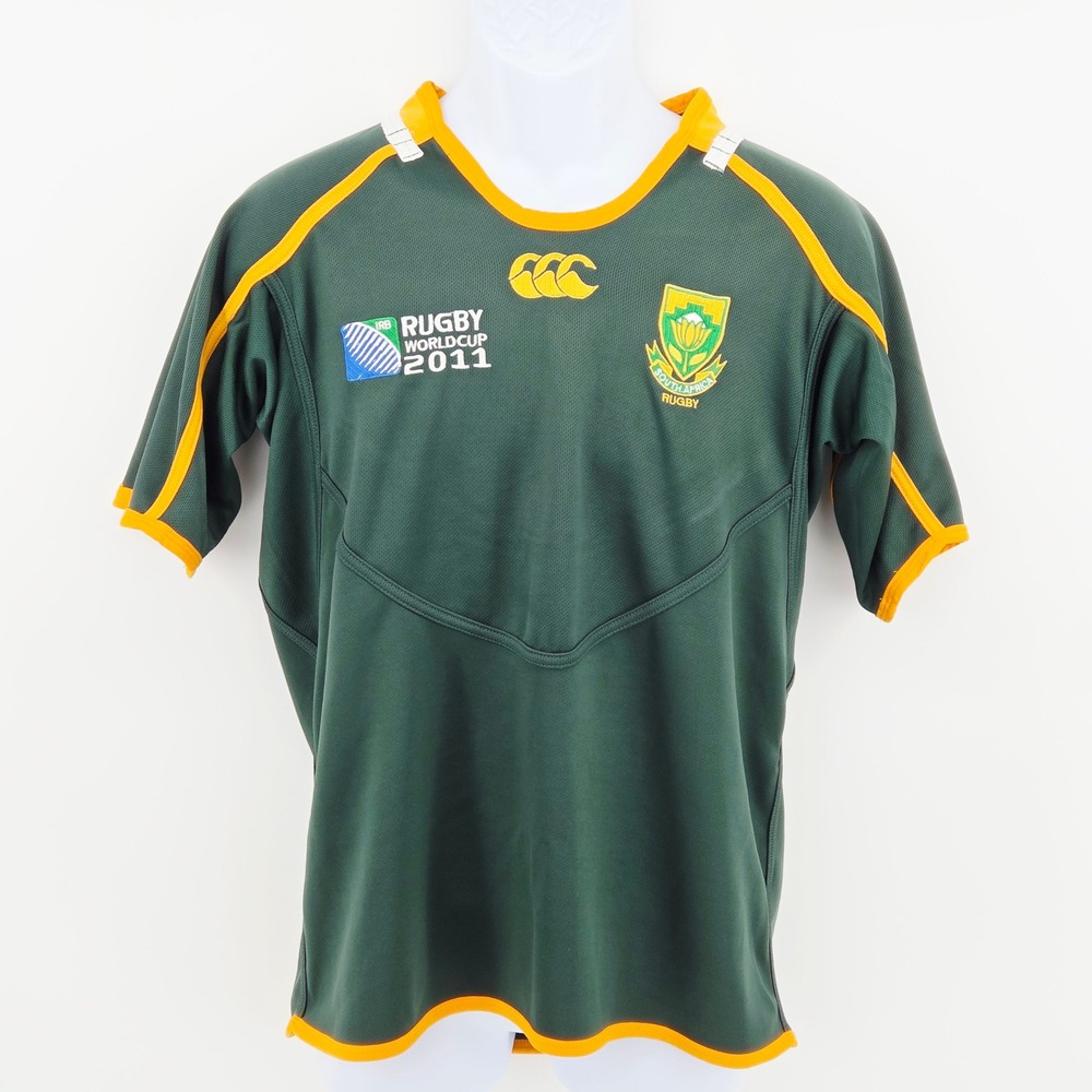 South Africa 2011 World Cup Rugby Union Team Home Shirt Canterbury Jersey Medium